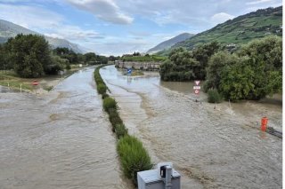 L'autoroute A9 à Sierre.
